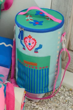 Cooler Bags|Picnic Vibes|Annabel Trends Fiesta Picnic Barrel Cooler Bag Pink/blue