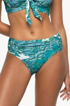 Bottoms|Nip Tuck Fiorenza Brigitte Ruched Mid Pant Mint