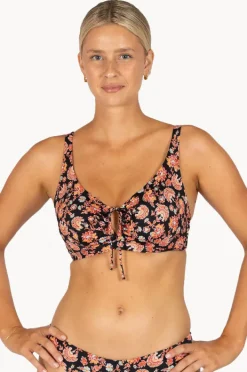 Bikini Tops|Baku Flamenco D/E Cup Keyhole Underwire Bra BLACK