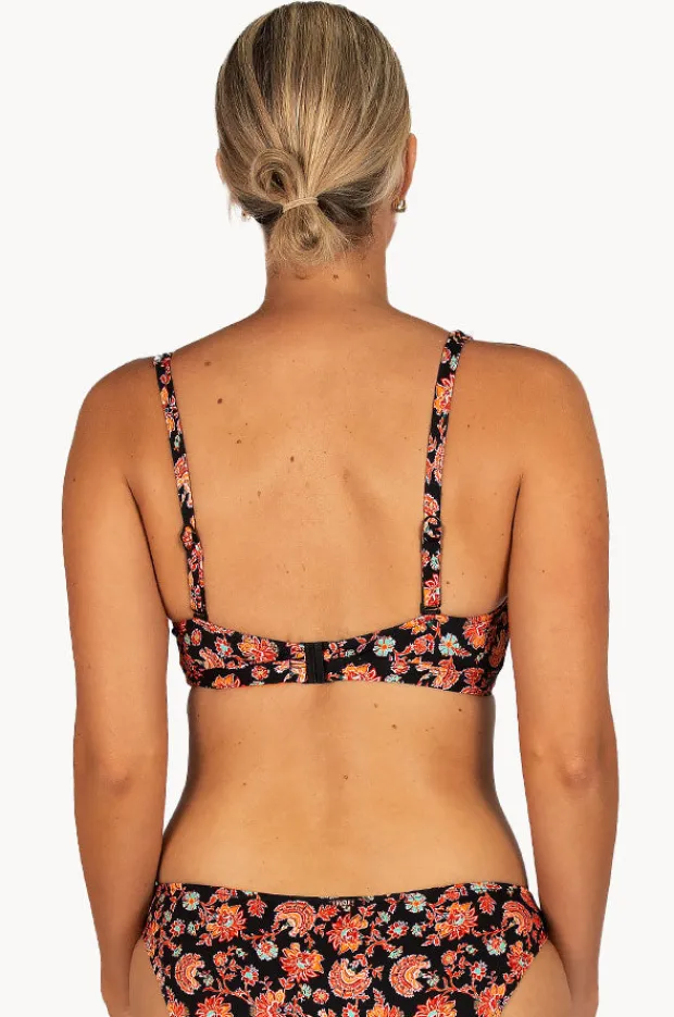 Bikini Tops|Baku Flamenco D/E Cup Keyhole Underwire Bra BLACK