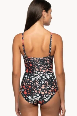 One Pieces|Nip Tuck Fleur Fiesta Isla DD/E Cup One Piece Black