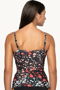 Tankini Tops|Nip Tuck Fleur Fiesta Kate Tankini Separate Black