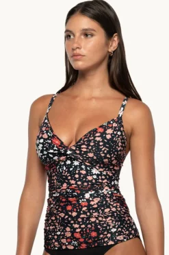 Tankini Tops|Nip Tuck Fleur Fiesta Kate Tankini Separate Black
