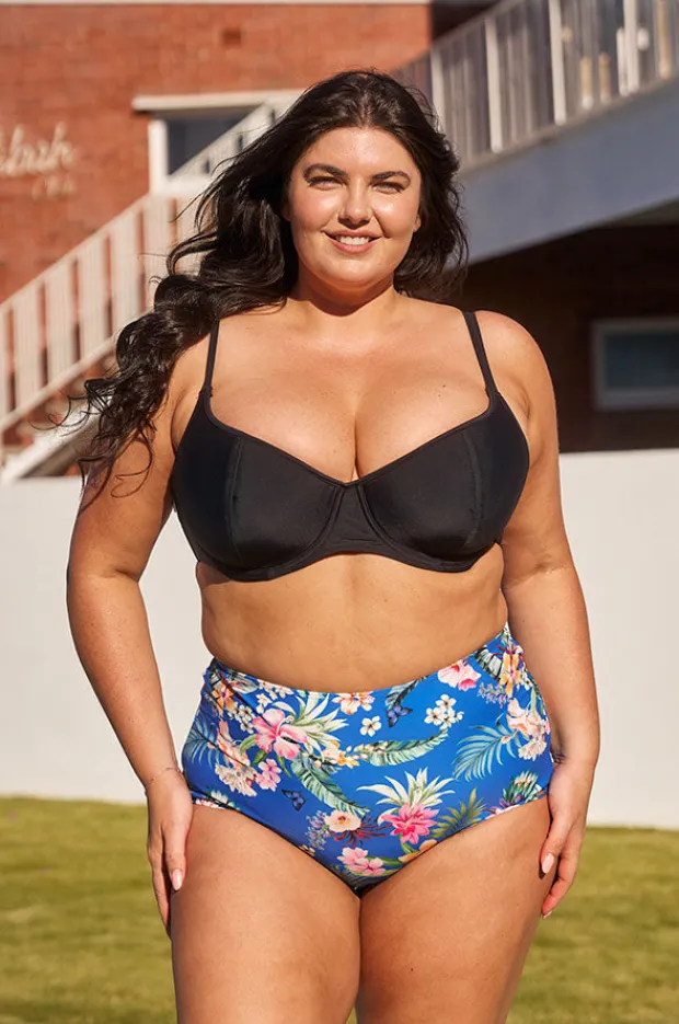 Bottoms|Capriosca Florida High Waisted Pant Blue/multi