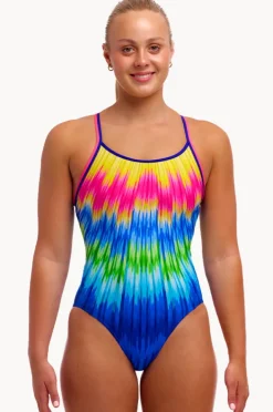 One Pieces|Funkita Fly Time Diamond Back One Piece Multi