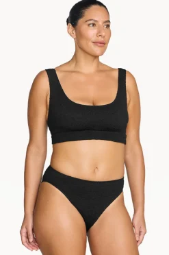 Bikini Sets|Artesands Folium Jacquard Kahlo Crop Set Black