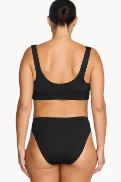 Bikini Sets|Artesands Folium Jacquard Kahlo Crop Set Black