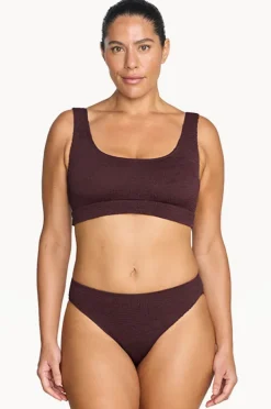 Bikini Sets|Artesands Folium Jacquard Kahlo Crop Set Cherry