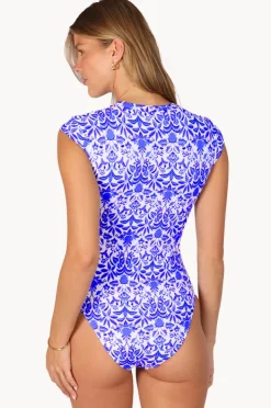 Rashies & Sunsuits|Baku Free Spirit Zip Front Sunsuit White