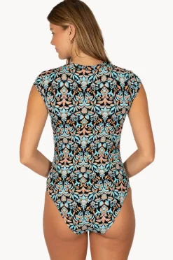 Rashies & Sunsuits|Baku Free Spirit Zip Front Sunsuit Black