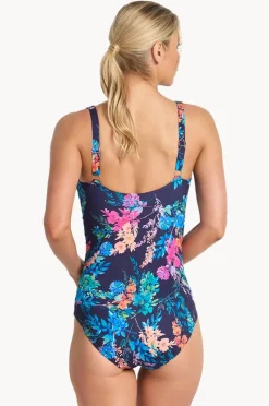 One Pieces|Jantzen Fresia DD/E Cup Mesh Frill One Piece Navy