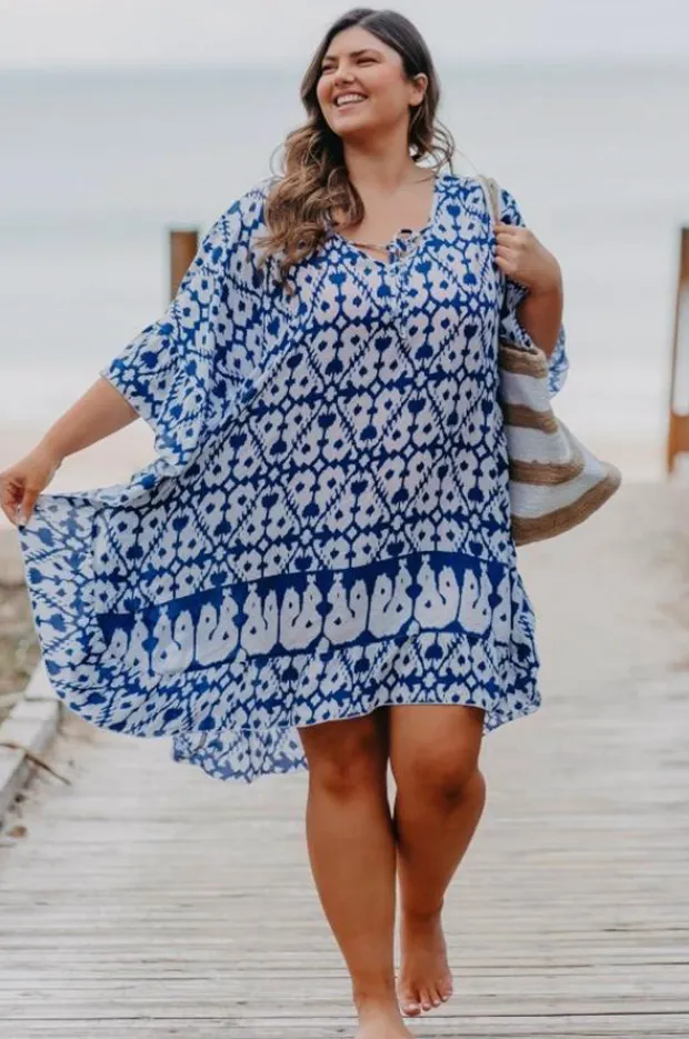 Overswim|Capriosca Full Moon Kaftan Blue