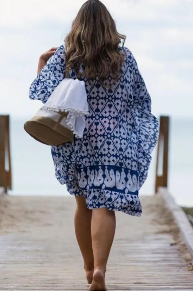 Overswim|Capriosca Full Moon Kaftan Blue