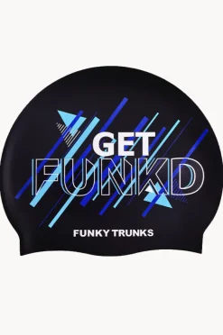 Swim Caps|Funky Trunks Funkd Swim Cap Black/blue