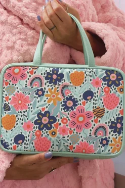 Bags|Annabel Trends Garden Love Vanity Toiletries Bag Mint