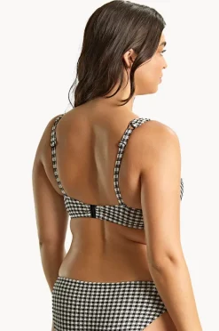 Bikini Tops|Panache Gingham Olivia G Cup Full Bra Black