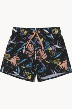 Boardshorts|Roxy Girls Active Boardshort Black/Multi
