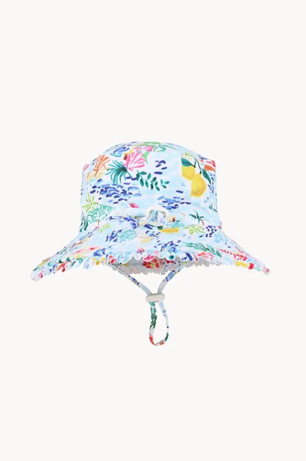 Hats|Minihaha Girls Addison Swim Hat Blue/multi