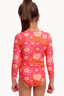Rashies & Sunsuits|Funkita Girls Ahelhe Sunsuit Orange/pink