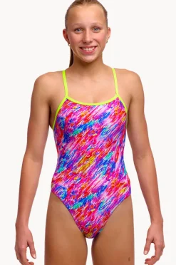 One Pieces|Funkita Girls Blow In Single Strap One Piece Multi