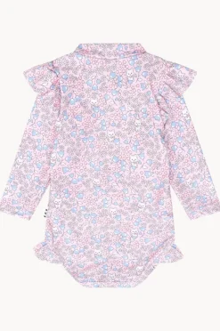 Rashies & Sunsuits|Huxbaby Girls Bluebell Floral Sunsuit Blossom