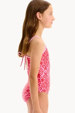 One Pieces|Seafolly Girls Girls Capri Tile One Piece Red/Pink