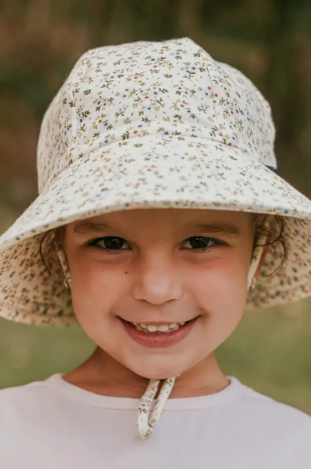 Hats|Bedhead Girls Charlotte Ponytail Bucket Hat Off White