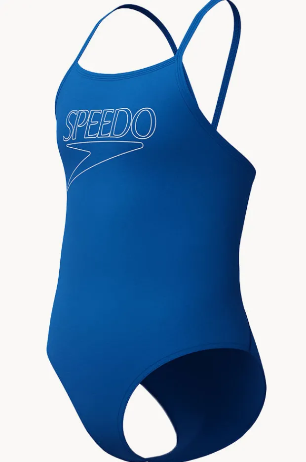 One Pieces|Speedo Girls Classic Logo One Piece Sea