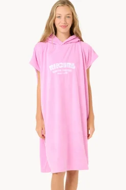 Towel Robes & Ponchos|Towel Robes & Ponchos|Rip Curl Girls Classic Surf Hooded Towel Pink