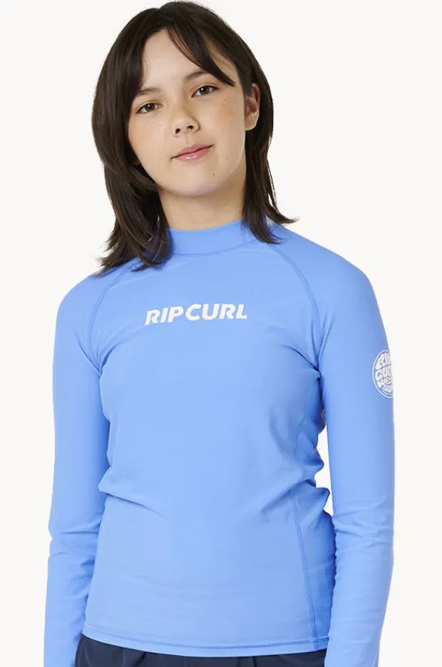Rashies & Sunsuits|Rip Curl Girls Classic Surf Long Sleeve Suntop Cornflower