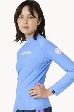 Rashies & Sunsuits|Rip Curl Girls Classic Surf Long Sleeve Suntop Cornflower