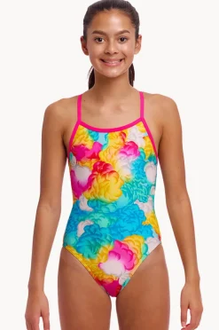 One Pieces|Funkita Girls Cloudy Colours Single Strap One Piece Pink/multi