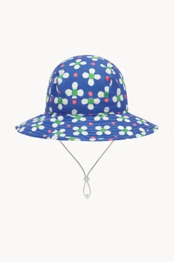 Hats|Babes In The Shade Girls Clover Sunhat Blue/white
