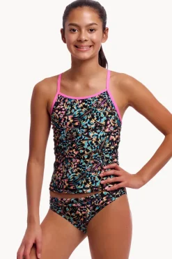 Tankini Sets|Funkita Girls Copper Cluster Tankini Set Black/multi