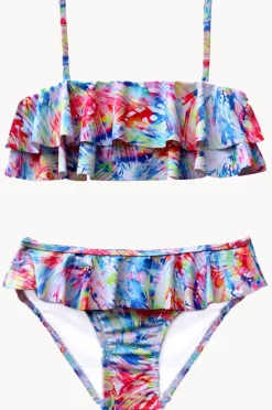 Bikini Sets|Salty Ink Girls Cosmik Crush Frill Tube Set Multi