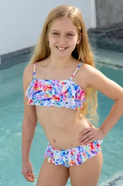 Bikini Sets|Salty Ink Girls Cosmik Crush Frill Tube Set Multi
