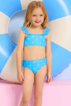 Bikini Sets|Seafolly Girls Girls Daisy Chain Crop Set Blue