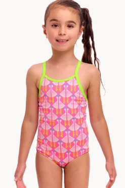 One Pieces|Funkita Girls Duck Duck Goose One Piece Pink/white