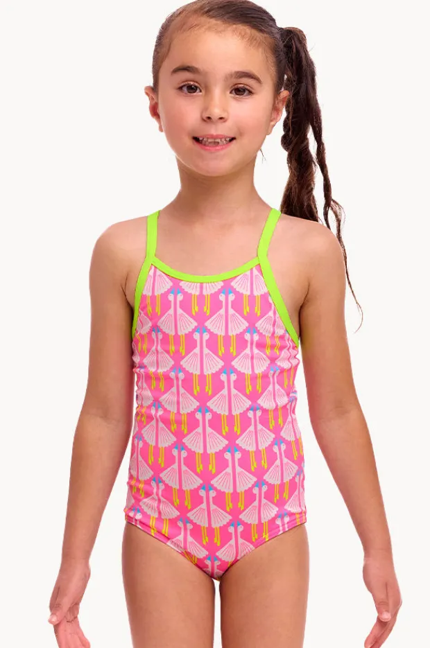 One Pieces|Funkita Girls Duck Duck Goose One Piece Pink/white