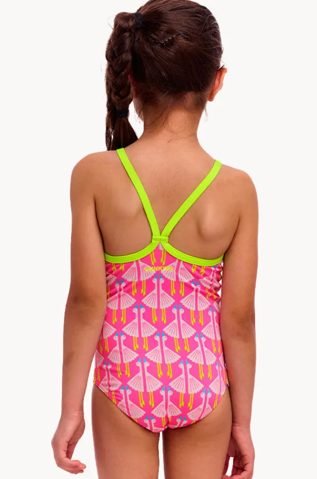 One Pieces|Funkita Girls Duck Duck Goose One Piece Pink/white