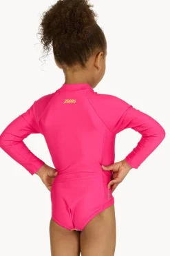 Rashies & Sunsuits|Zoggs Girls Eden Sunsuit Pink/multi