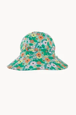 Hats|Acorn Girls Eden Wide Brim Swim Hat Green/multi