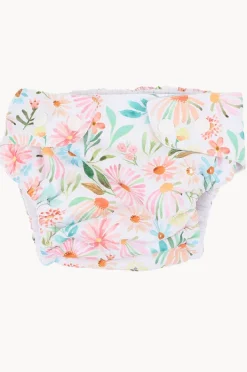Swim Nappies|Minihaha Girls Eliana Aqua Nappy Blue/natural