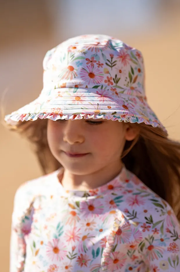 Hats|Minihaha Girls Eliana Swim Hat Blue/natural