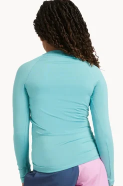 Rashies & Sunsuits|Roxy Girls Essential Long Sleeve Suntop Coast