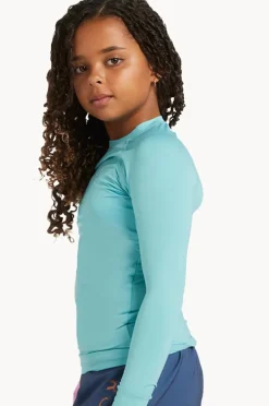 Rashies & Sunsuits|Roxy Girls Essential Long Sleeve Suntop Coast