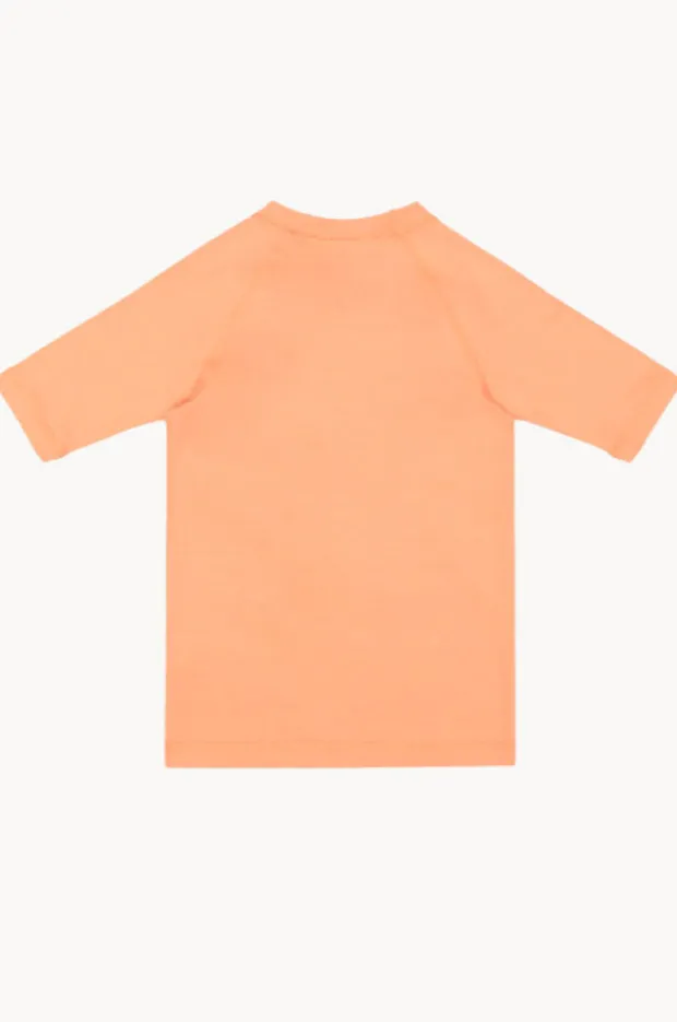 Rashies & Sunsuits|Roxy Girls Essential Short Sleeve Suntop Coral