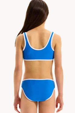 Bikini Sets|Seafolly Girls Girls Essentials Crop Set Azure
