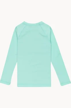Rashies & Sunsuits|Roxy Girls Essentials Long Sleeve Suntop Beach Glass