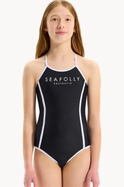 One Pieces|Seafolly Girls Girls Essentials One Piece Black